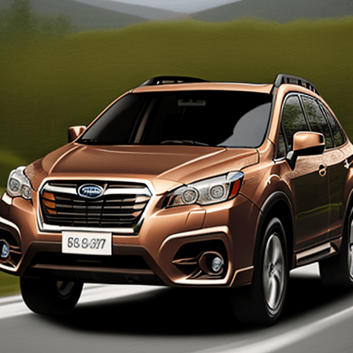 AI generated: brown car Subaru model tribeca Tribeca SUV car limited with 3.6 liter opposite engine no Forester Su...