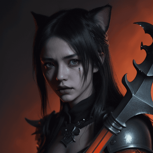 AI generated: the swords of the dragonborn, in the style of neo-traditional japanese, magali villeneuve, close-up ...
