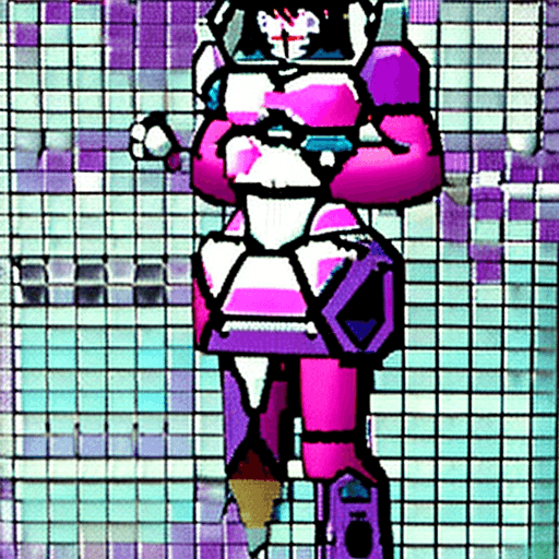 AI generated: kanna blaster master, flora fauna, female, curvy, big chest. fit. 