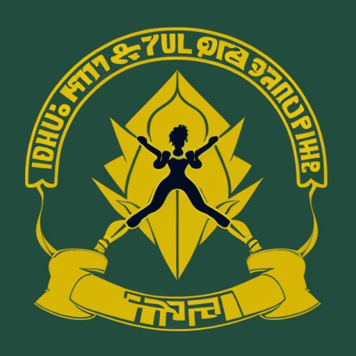 AI generated: A fitness club logo, named Patiala Gym