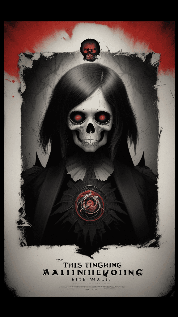 AI generated: there is a Paperbacks special macabre edition and polaroid media artwork collaboration poster of "A ...
