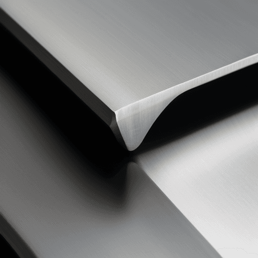 AI generated: macro photography, steel, smooth edges, 4k, close up, modern design, seamless, sleek, shape