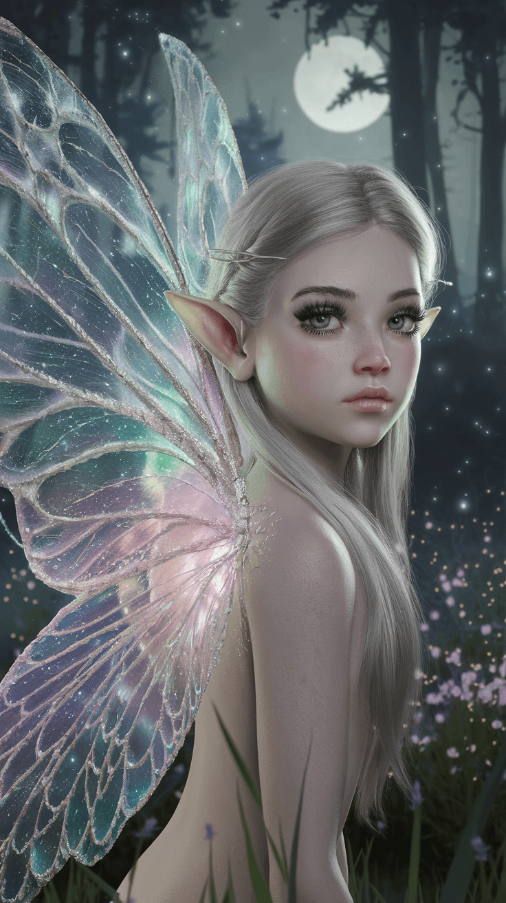 AI generated: a professional photo of a exceptionally of the most beautiful girl in the world, tween short eared e...