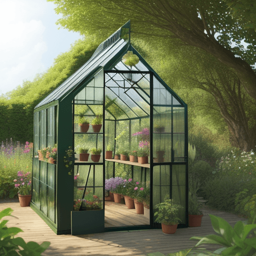 AI generated: green house naturel