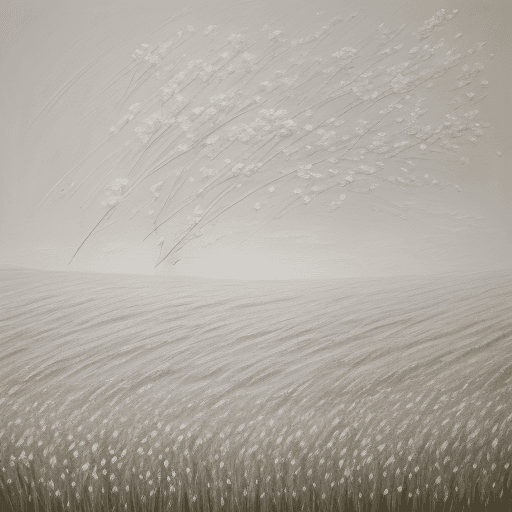 AI generated: a painting of a field filled with flowers, beautifully textured brushstrokes, i can't believe how be...