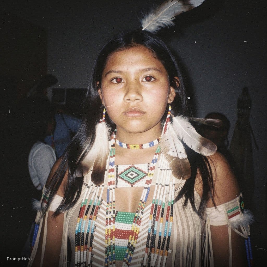AI generated: photo taken with a compact digital camera from the early 1990s, grainy, saturated colours, flash pho...