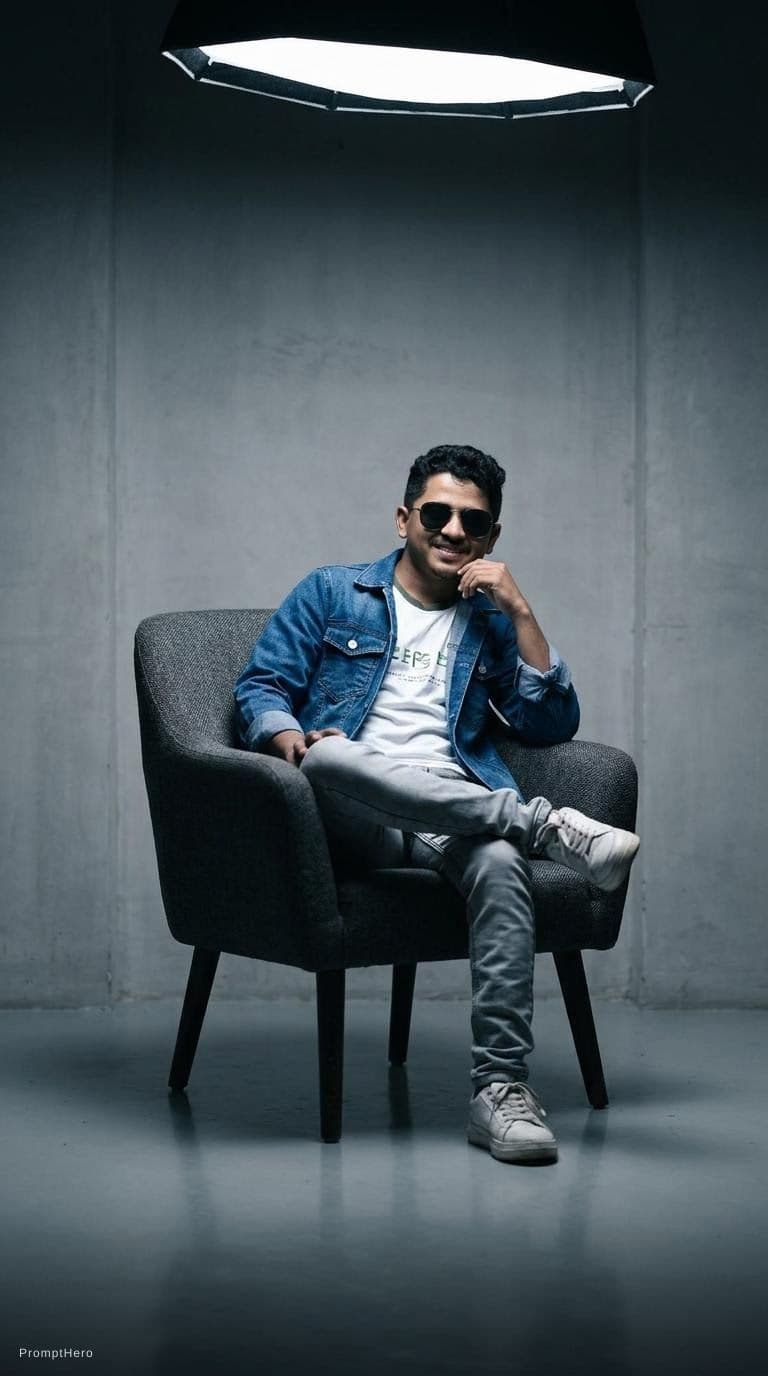 AI generated: high-end portrait photography, editorial studio photography, cinematic color grading, vertical compo...