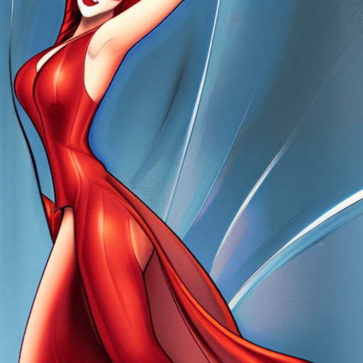 AI generated: 
Hot Jessica Rabbit is gorgeous, Artgerm style, very cute and beautiful face, in the atmosphere of h...