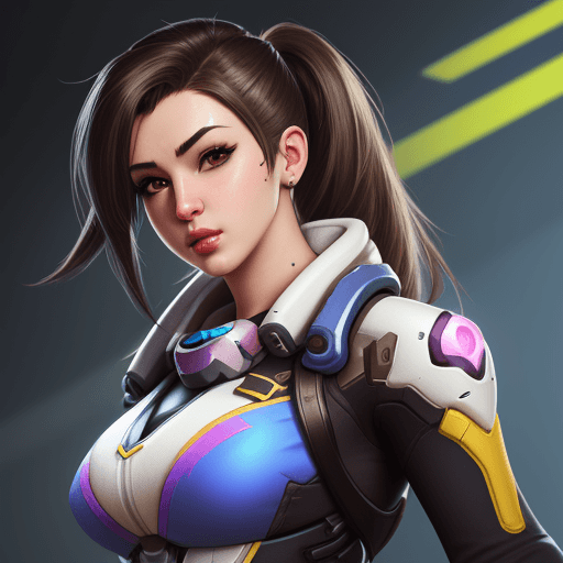 AI generated: Hyper realistic overwatch girl 