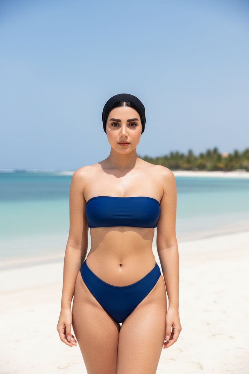 AI generated: I want him to wear a blue bikini