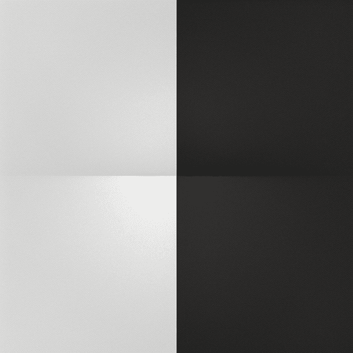 AI generated: High resolution photo made in gray tones, divided into two parts white and black with a divider in t...