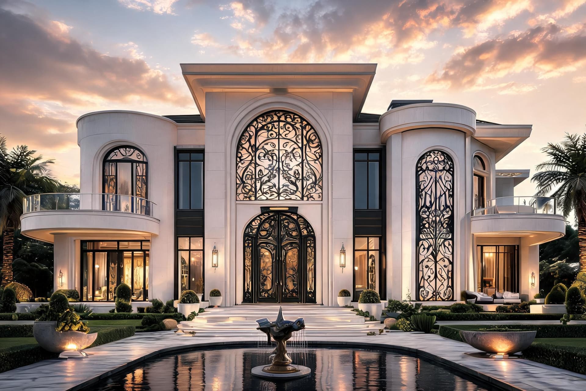AI generated: Ultra-realistic architectural visualization of a Mediterranean contemporary luxury home, inspired by...