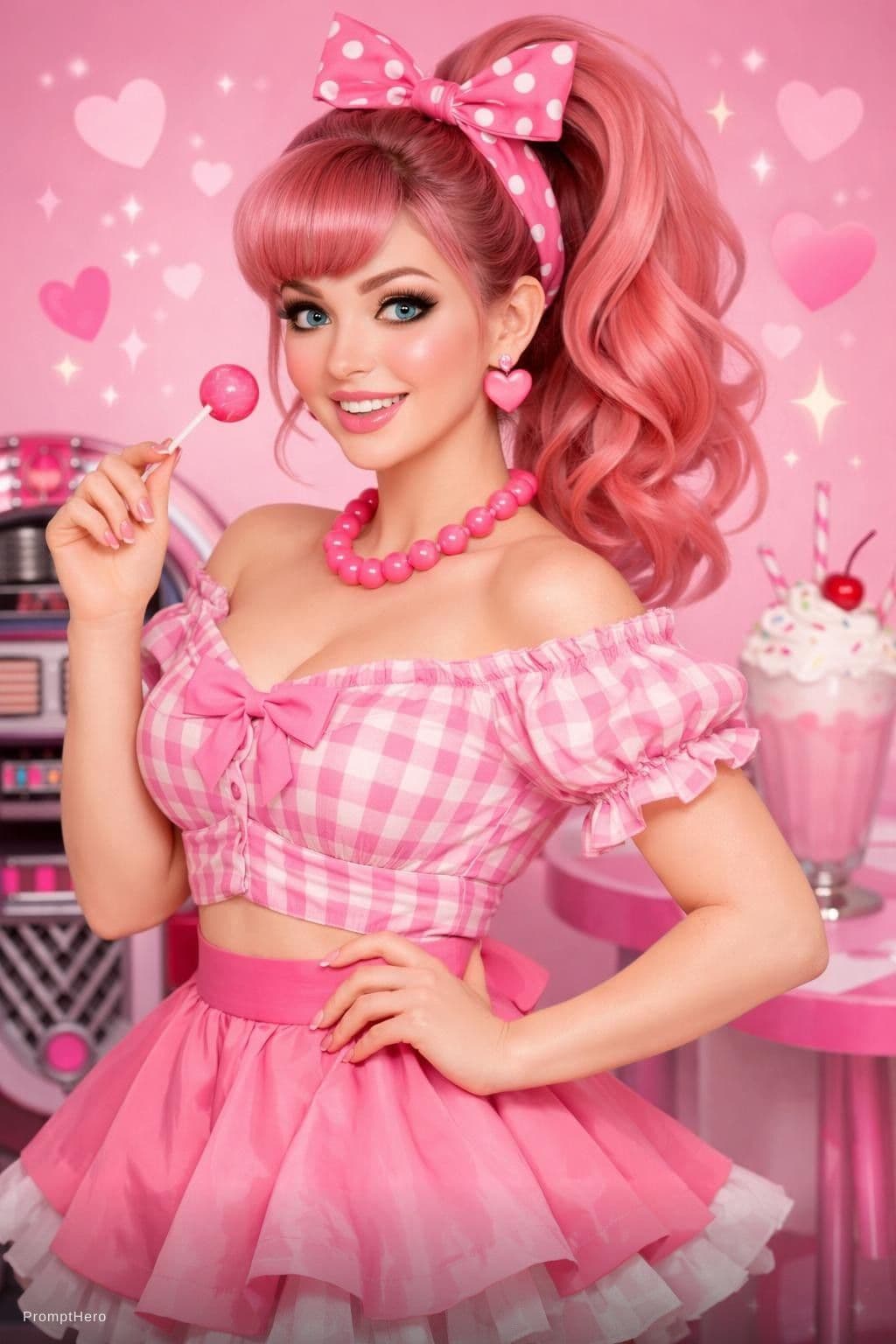 AI generated: piny girl