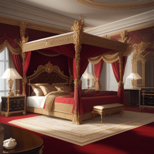 AI generated: highres, 8k, magnificent king room, elegant, beautiful, 