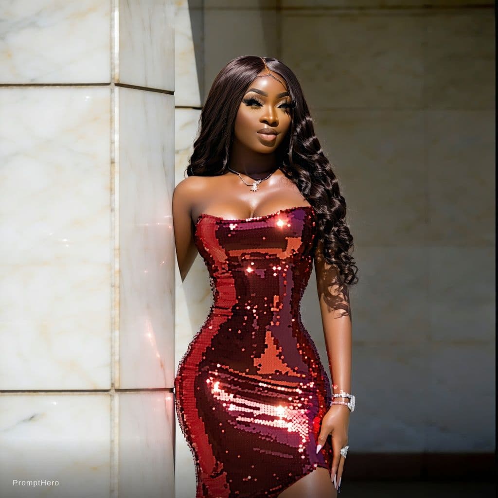 AI generated: My hot saxy dress phenao party 