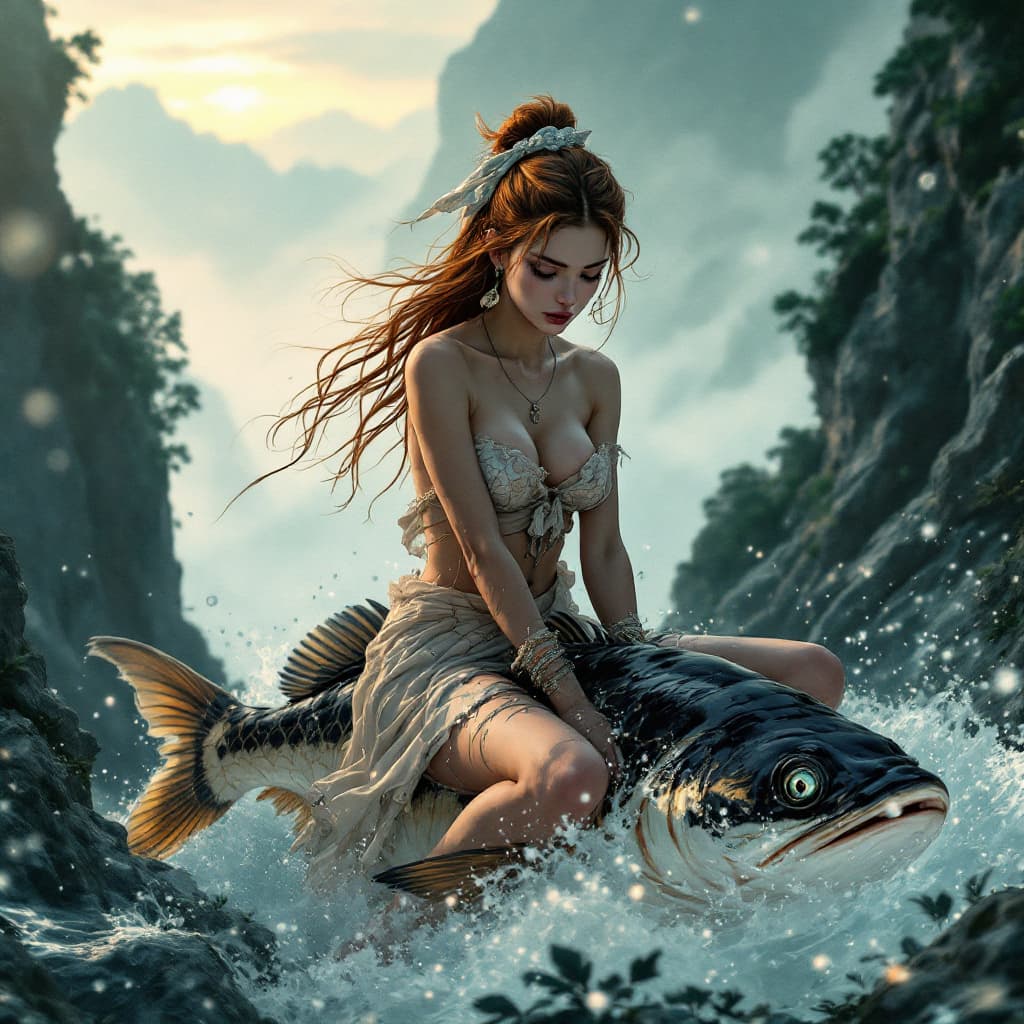 AI generated: a Japanese anime, anime style,intricate details, photograph, intricate background, zoomed out of a w...