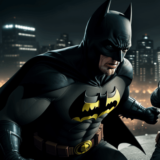AI generated: Homelander fight with batman, 4 k , ultra HD 
