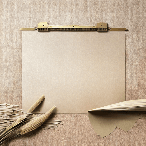 AI generated: Flat lay, material board, flowered wallpaper, Pantone 18-1436 textured wallpaper sample, f5f8f0 pain...