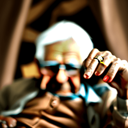 AI generated: High resolution photography 75 year old man from the torso down wearing tan pants and tan checked sh...