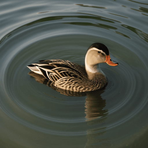 AI generated: duck in the water