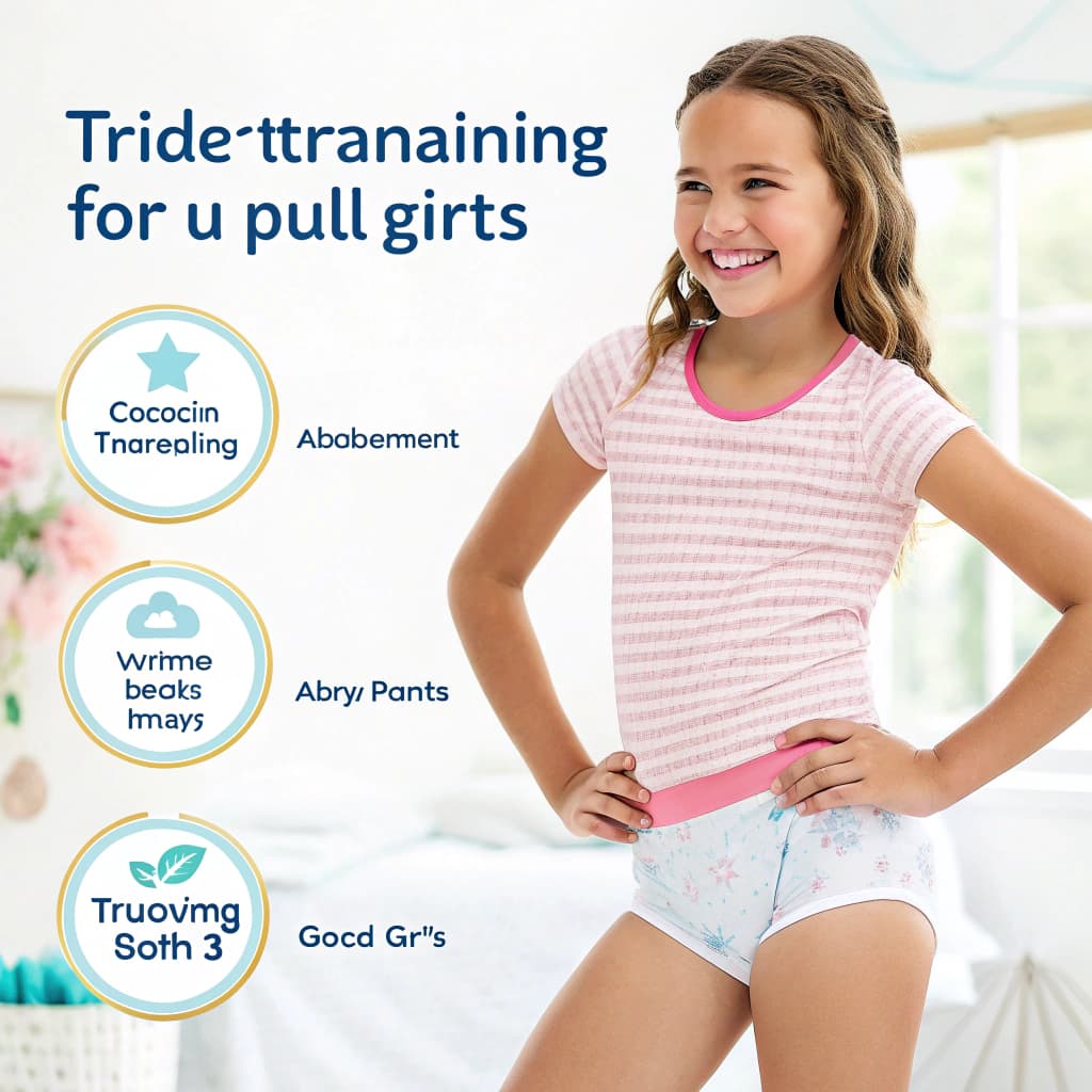 AI generated: Design a magazine advertisement showcasing disposable absorbent underpants in a pull-up diaper style...