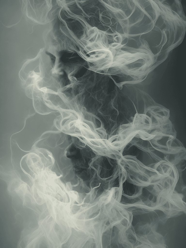 AI generated: Ghost in Smoke, Hauntingly beautiful,feerie lighting, wispy tendrils, etherial, Highly detailed, Art...