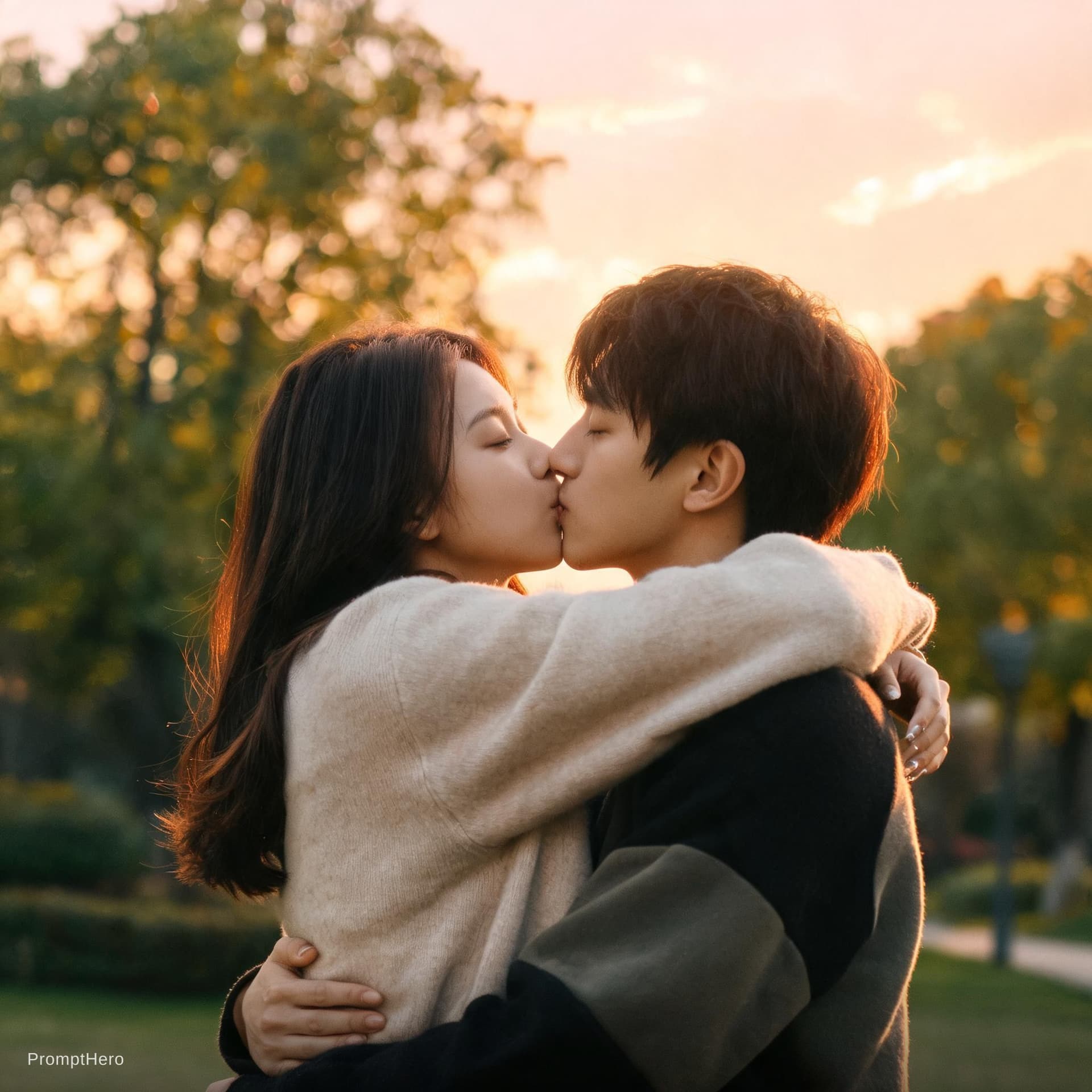 AI generated: Put as together kiss

