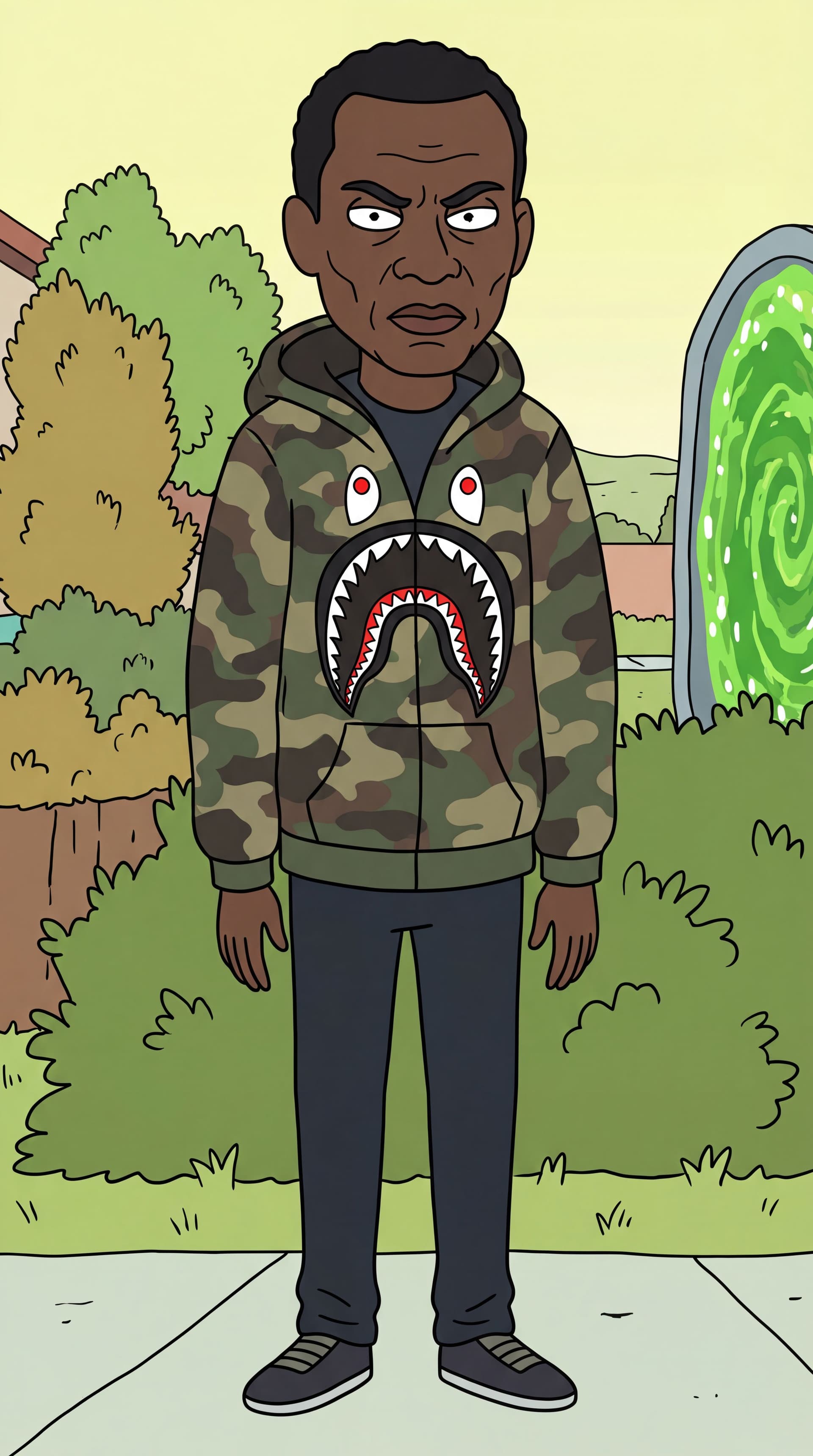 AI generated: Generate full-body cartoon characters in the iconic Rick and Morty animation style. Create the perso...