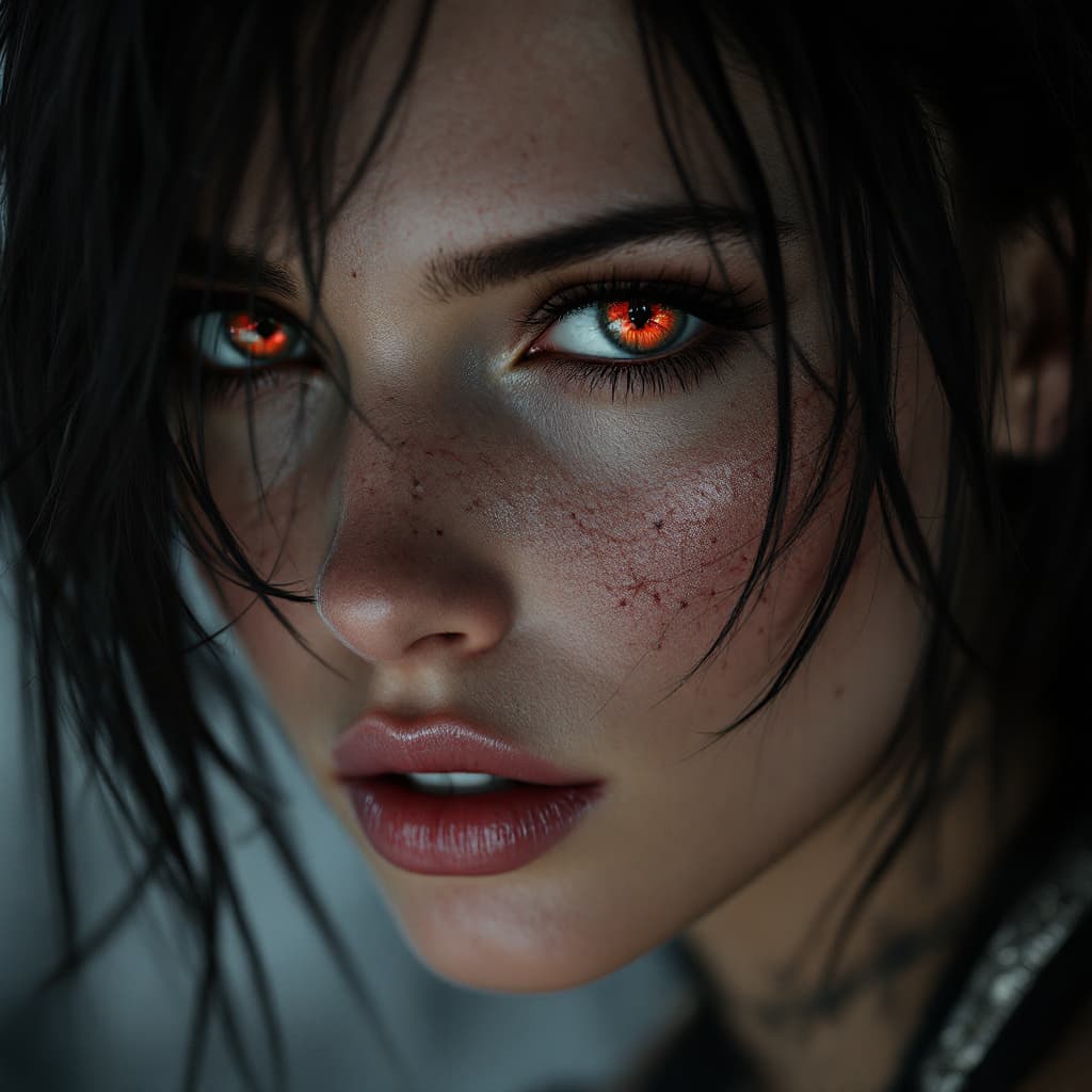 AI generated: 1 girl like jill valentine from resident evil 3 remake, redshift style, perfect face, intricate, ele...