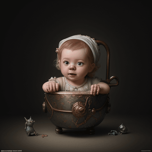 AI generated: Sue Storm, adorable baby, render, rembrandt, cgsociety, artstation trending, highly detailed, fantas...