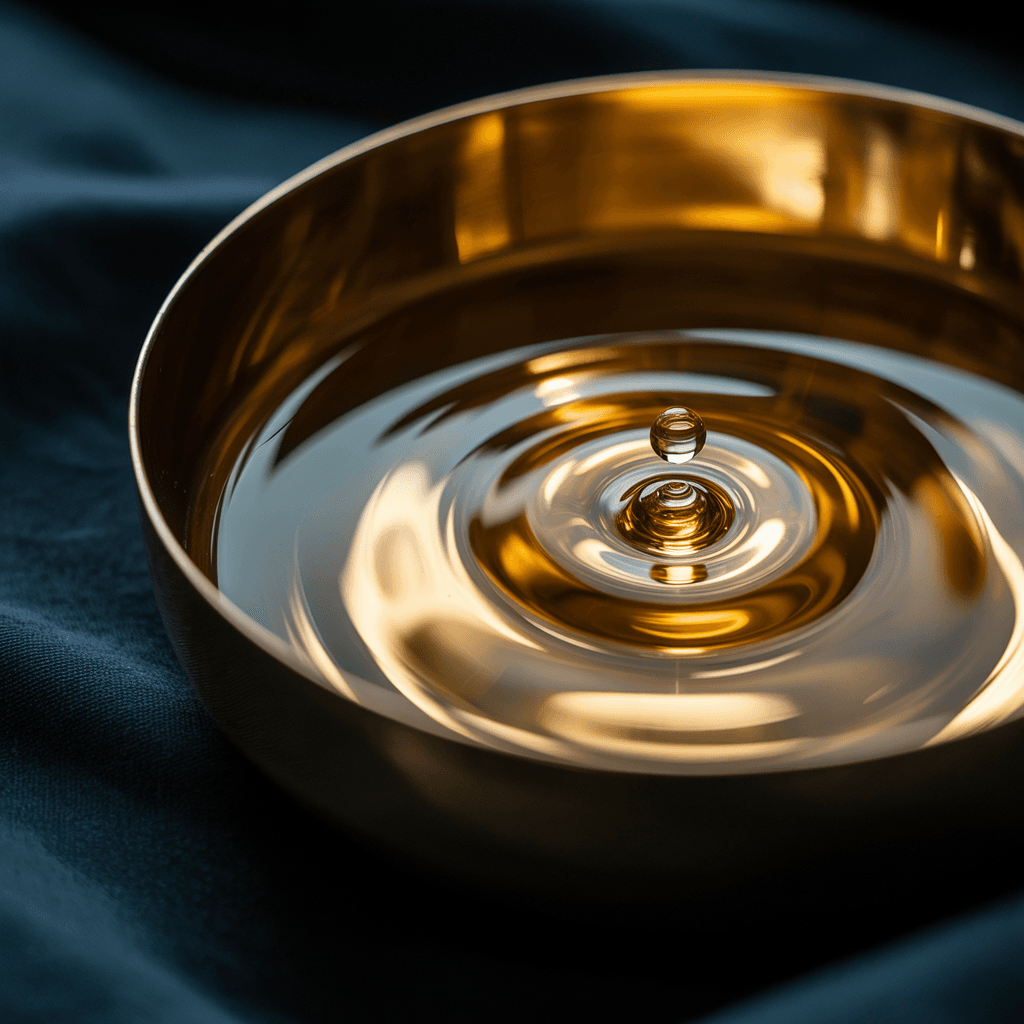AI generated: SMOOVE GOLD LIQUID, OBERFLÄCHE, LIGHT REFLECTION,
DRAUFSICHT, PATTERN