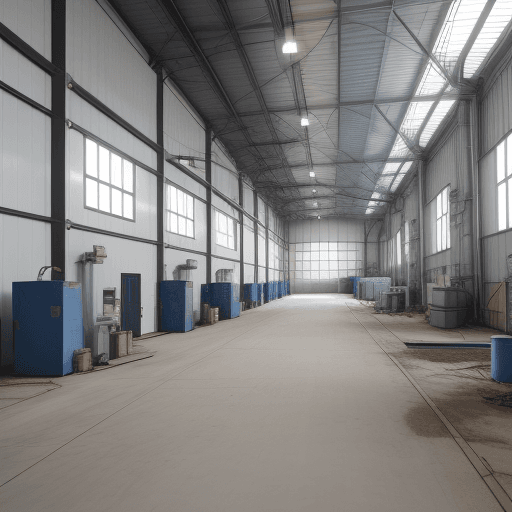 AI generated: Photo of a industrial company withe
