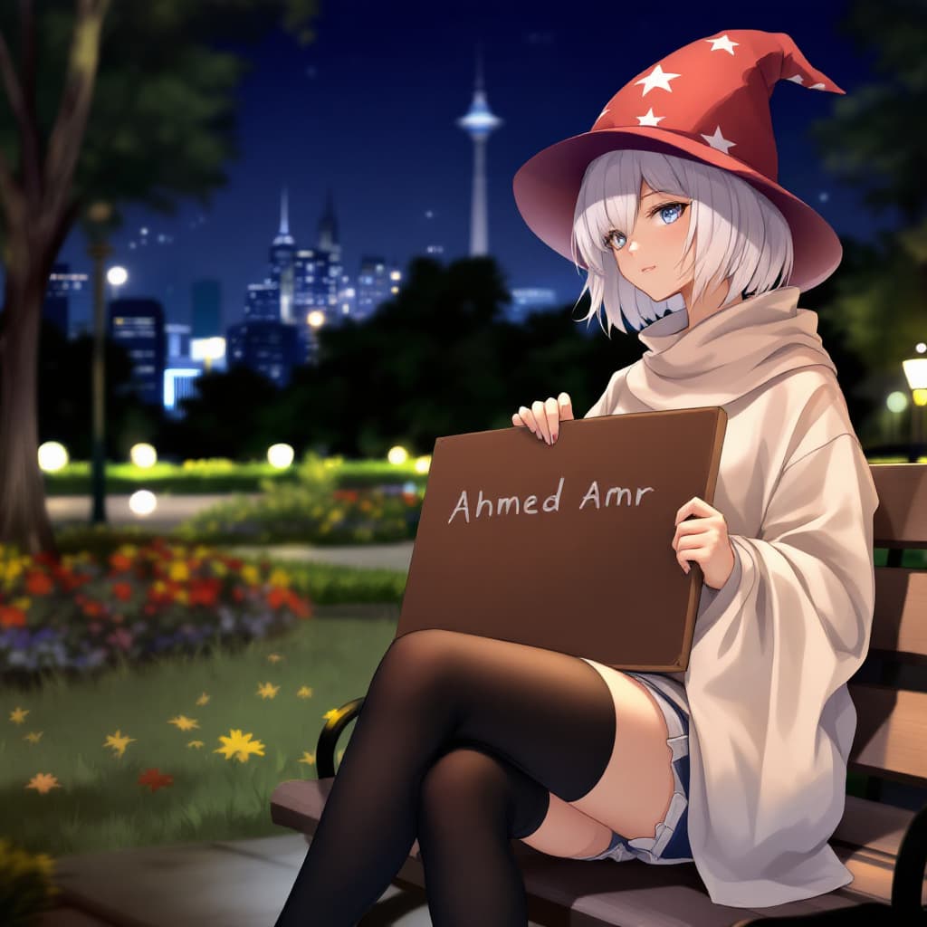 AI generated: 1lady, solo, cute, white short hair, wizard hat, close-up, shaded face, (clothes:2.0) , oversized sh...