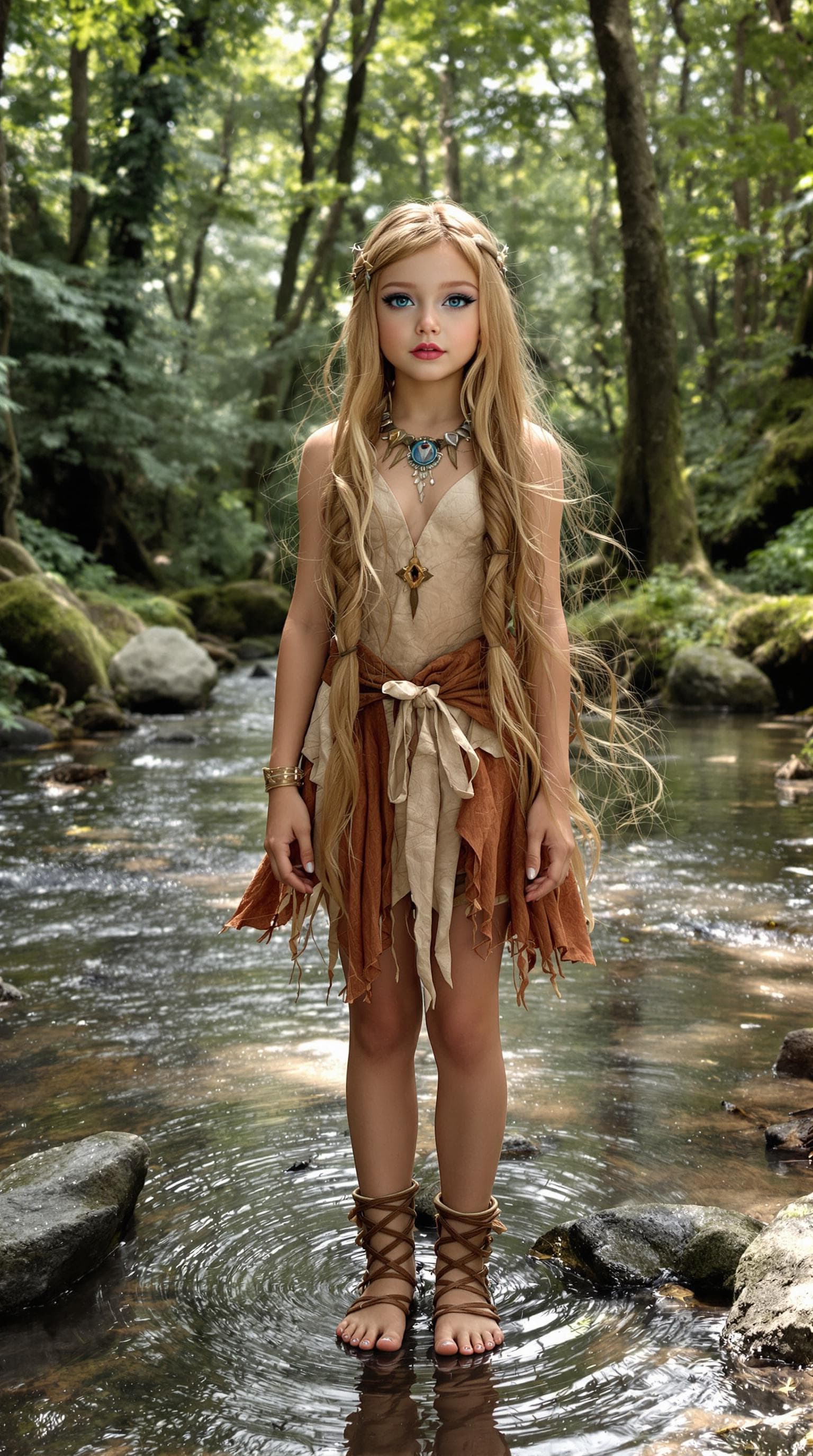 AI generated: a professional photo of a exceptionally beautiful girl in the world, (age 10) (futuristic),(masterpi...