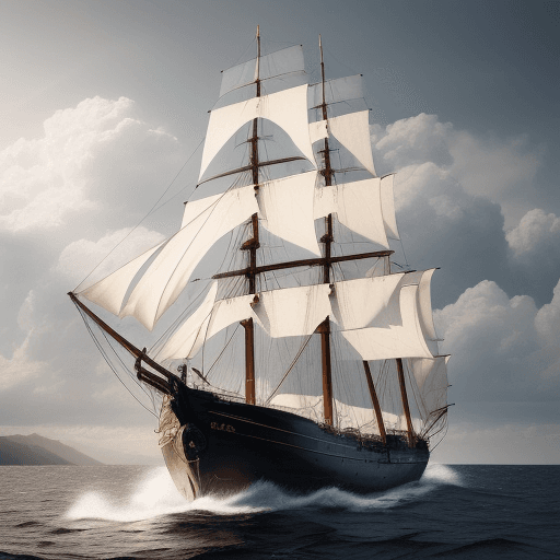 AI generated: Photo of a ultra realistic sailing ship, dramatic light, use this as a reference  https://www.bing.c...