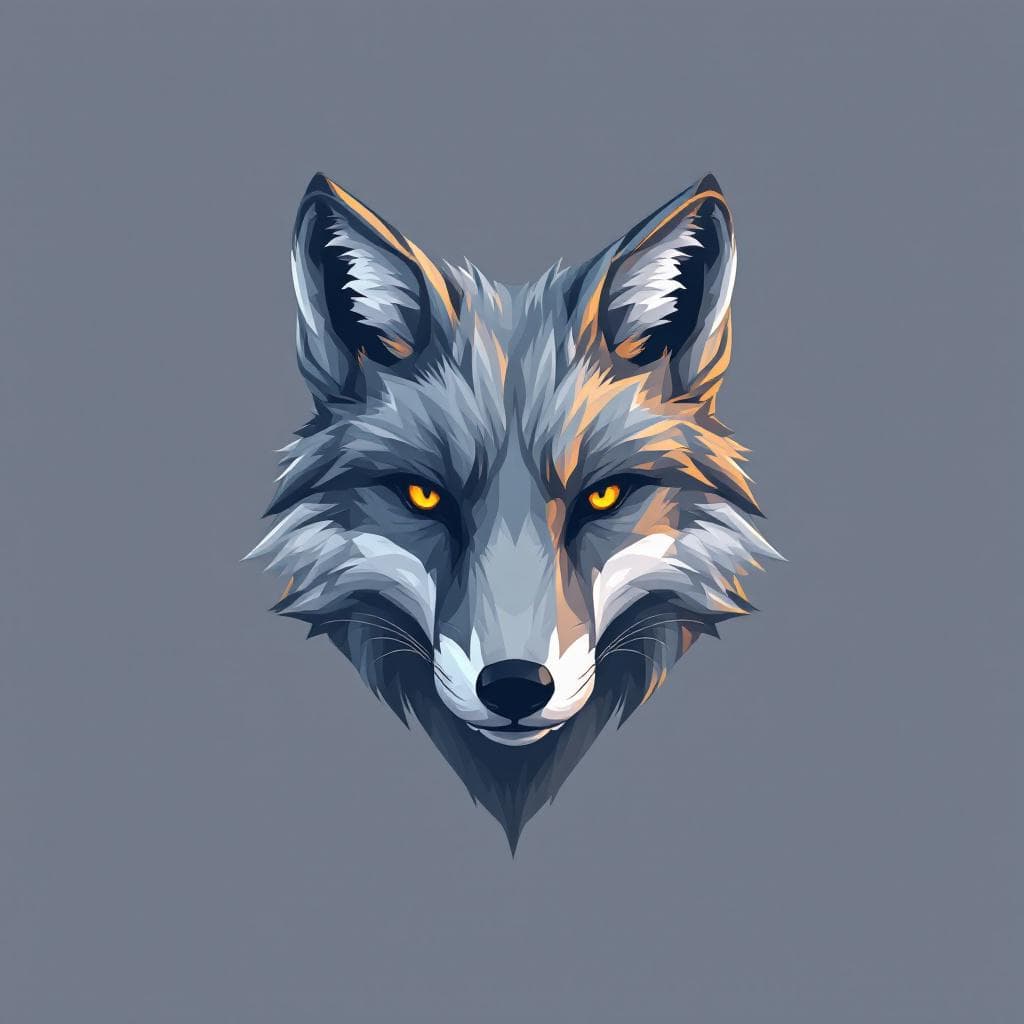 AI generated: creat logo fox, 4k, high detail