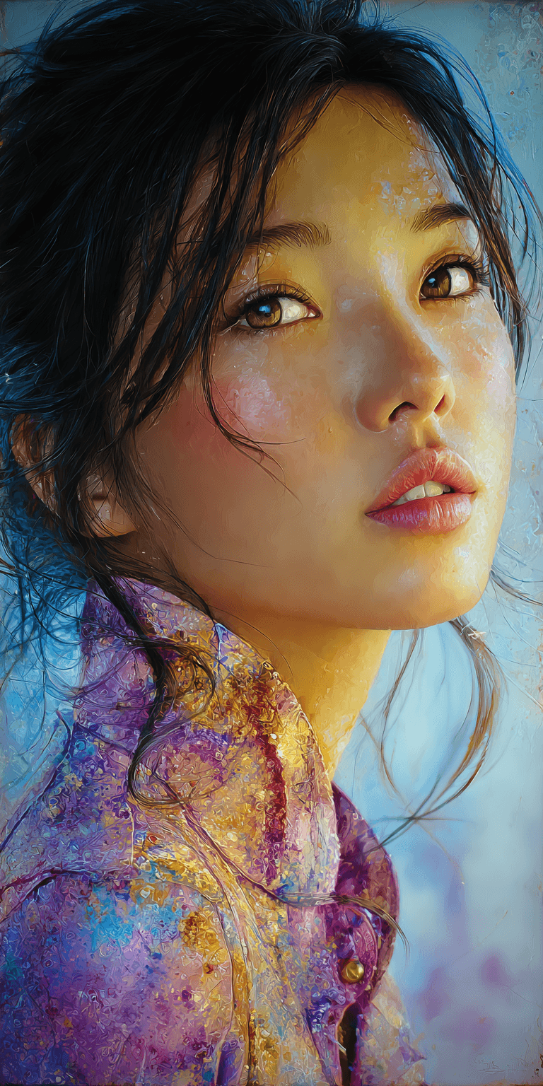 AI generated: watercolor illustrations, in the style of realistic portrait painter, high-contrast realism --chaos ...