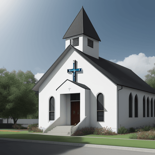 AI generated: IMAGE MODERN EVANGELICAL CHURCH