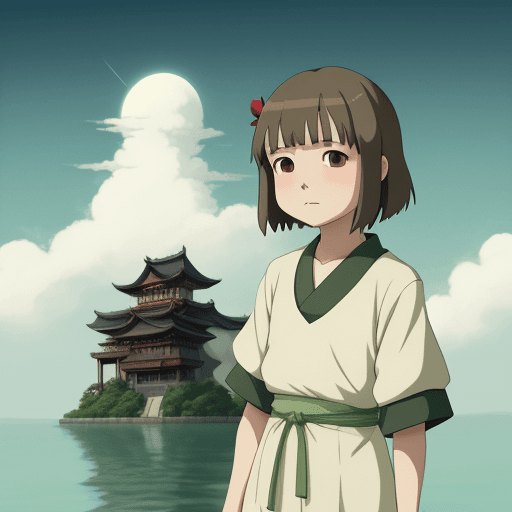 AI generated: chihiro from Spirited Away