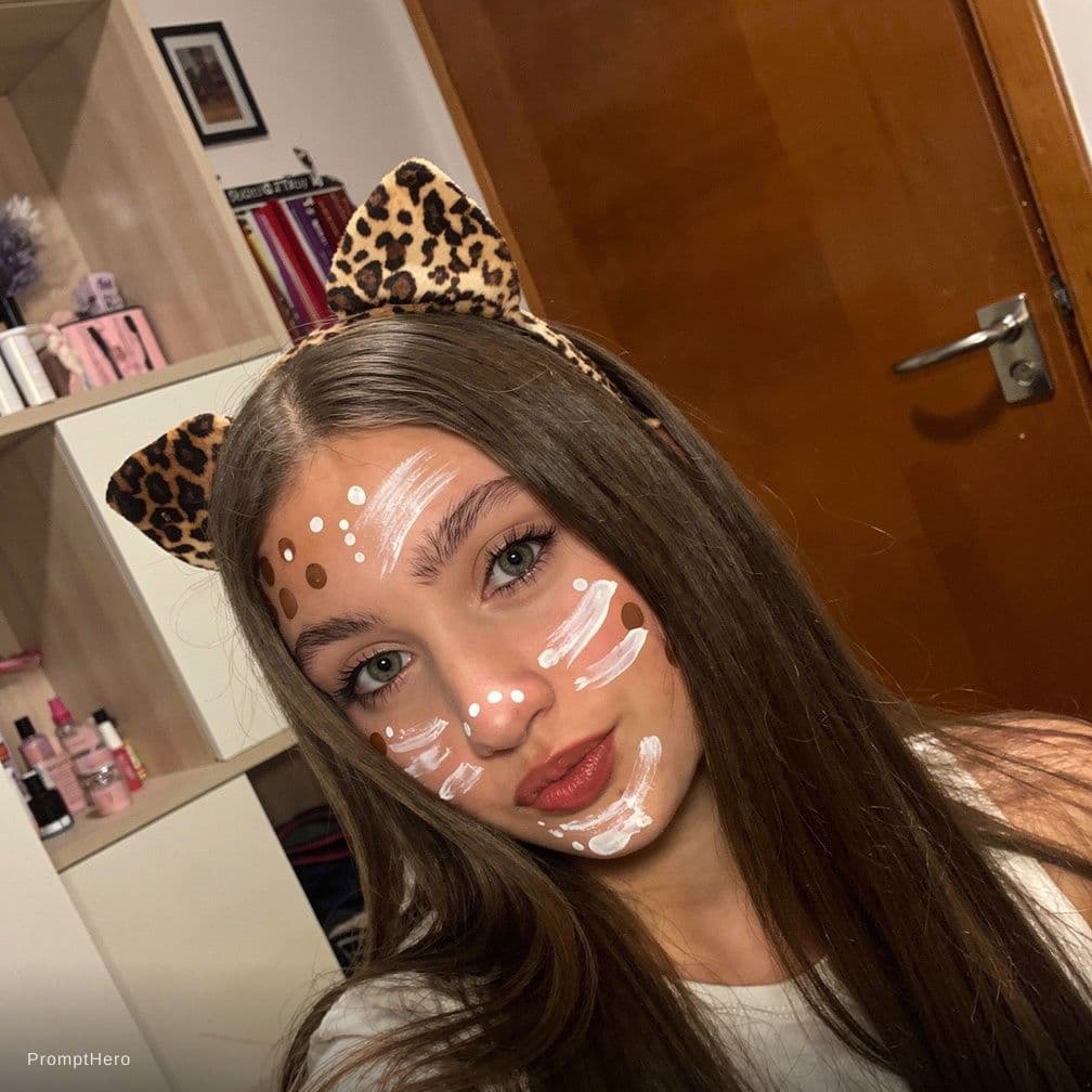 AI generated: Drool some white liquid all over her 
