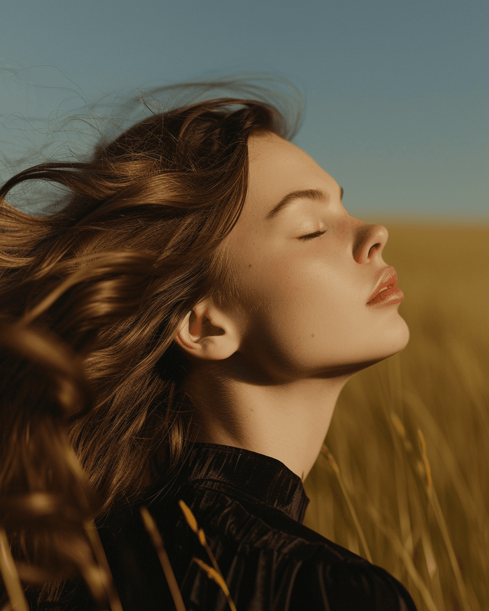 AI generated: edward hogg, dana mae dancer in sun, in the style of alessio albi, wavy, artemisia gentileschi, colo...