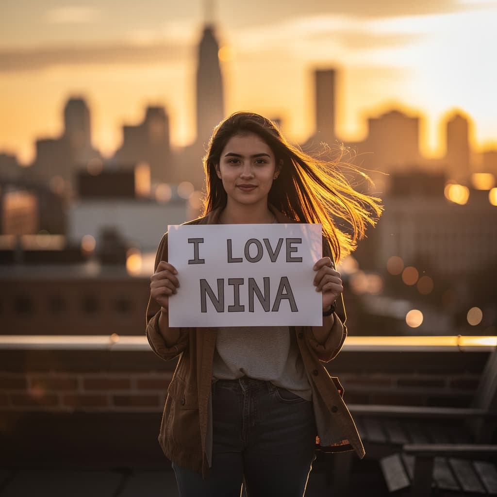 AI generated: i love nina