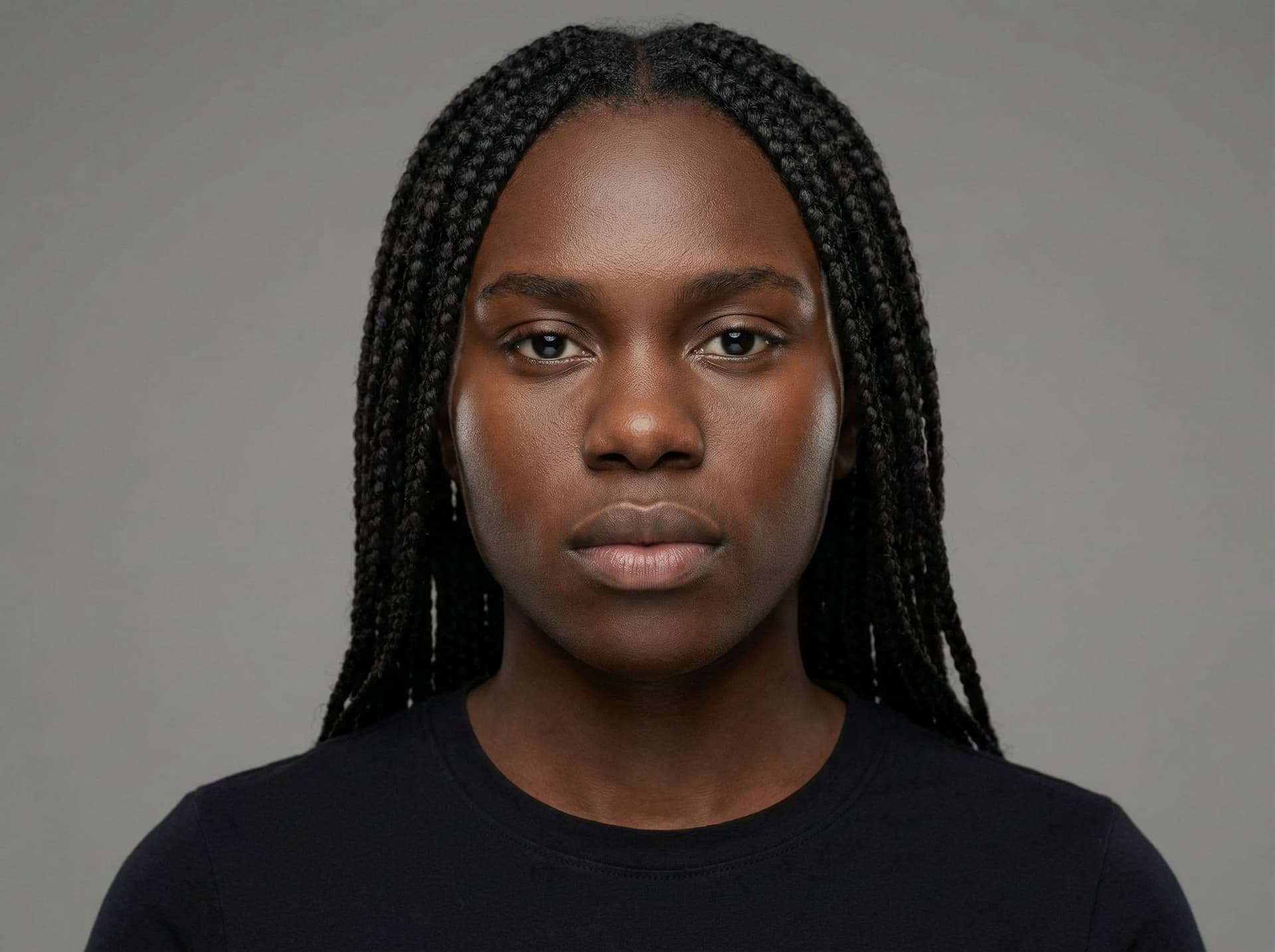 AI generated: Make the headfoto have the f acc e of a blackman from th en referesnce