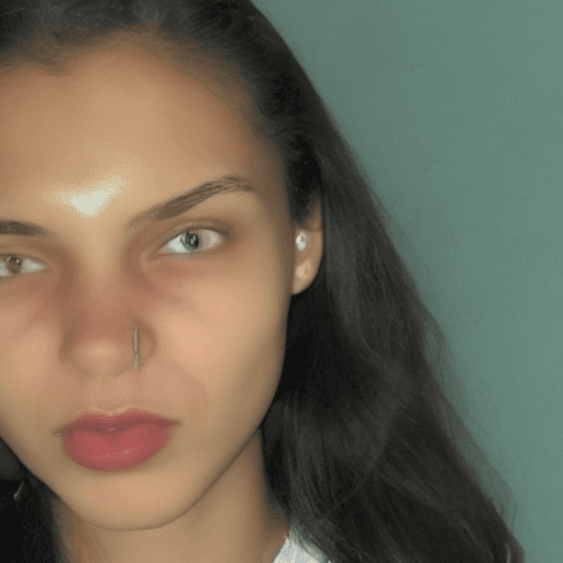 AI generated: Photograph of an 18-year-old light-skinned Brazilian girl  without imperfections with short dark bro...