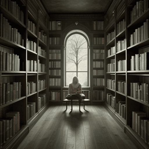 AI generated: This place is a mystery, a sanctuary. Every book, every tome you see has a soul. The soul of the per...