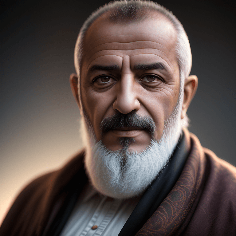 AI generated: Portrait photo of a 50 year old turkish man, Cinematic lighting, Editorial Photography, Photography,...