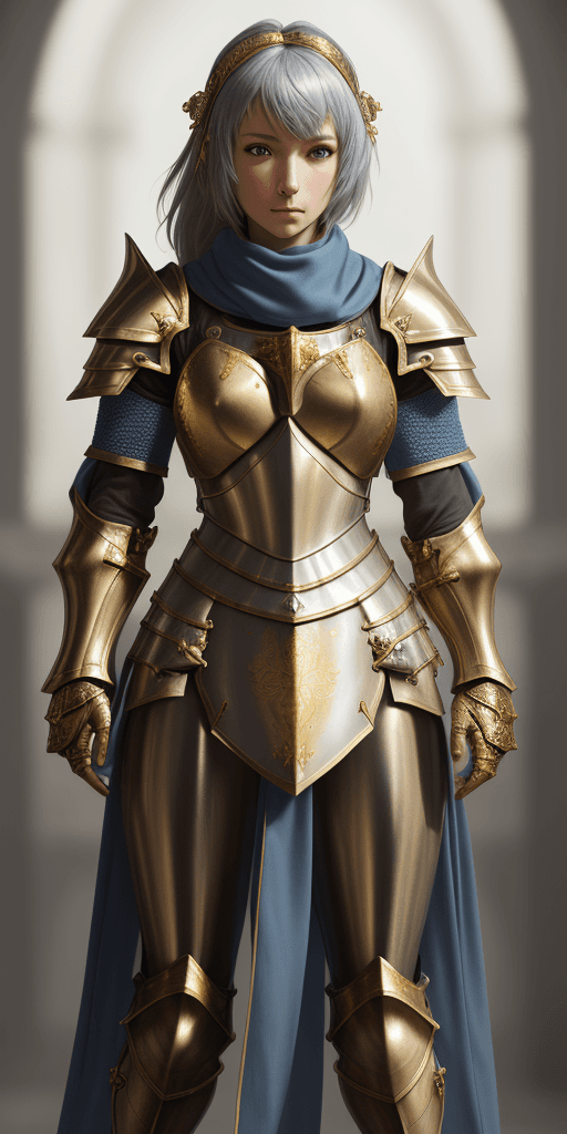 AI generated: Masterpiece, absurdres, fine detail, HDR,highly detailed armor with gold plating, shiny armor, photo...