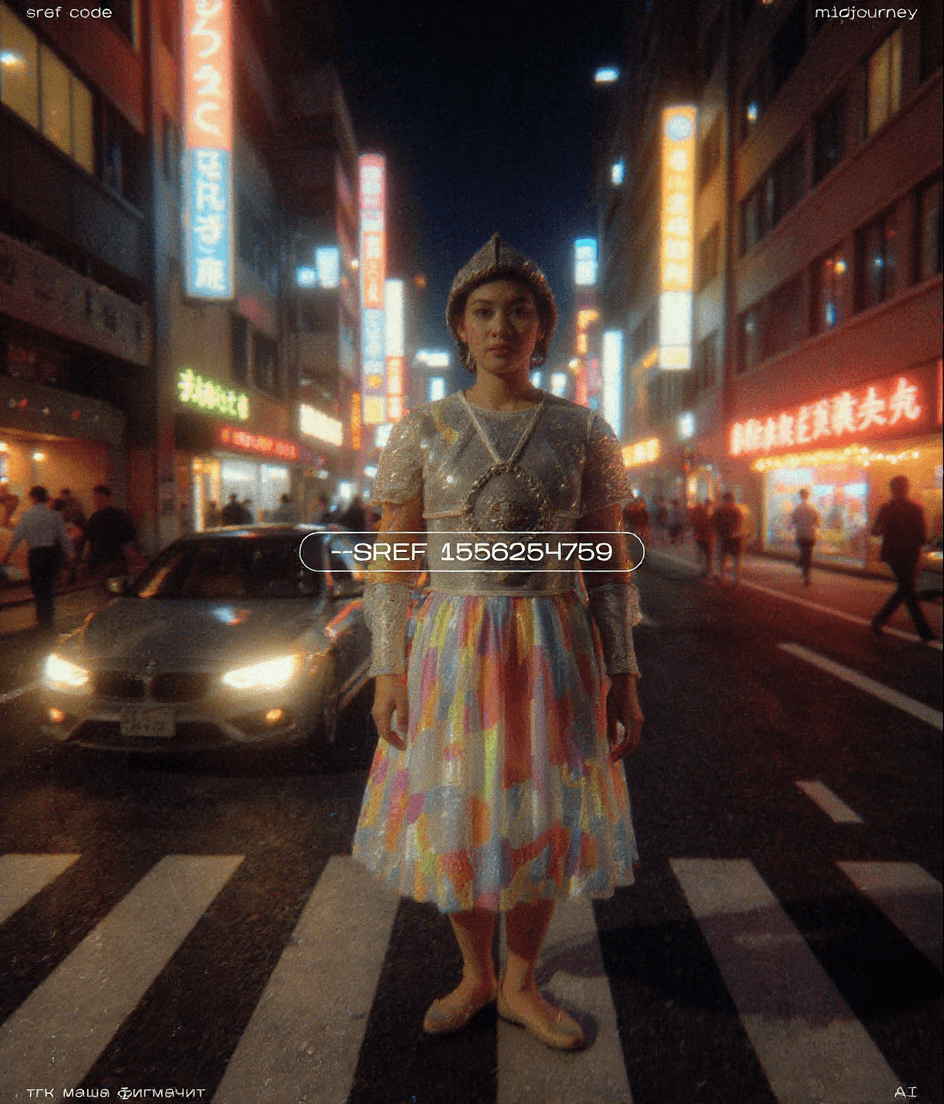 AI generated: Tokyo Street vibe snap by Billy Deee, full body and length shot, one point focused, motion blur, fil...
