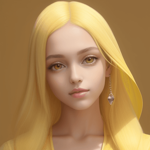 AI generated: Canary yellow, the softest shade, beautifull portraits