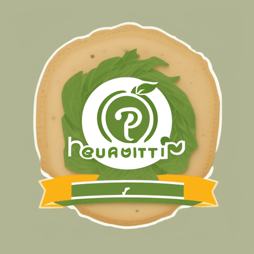 AI generated: logo for company, food haythly, name PeruPoint, very amazing